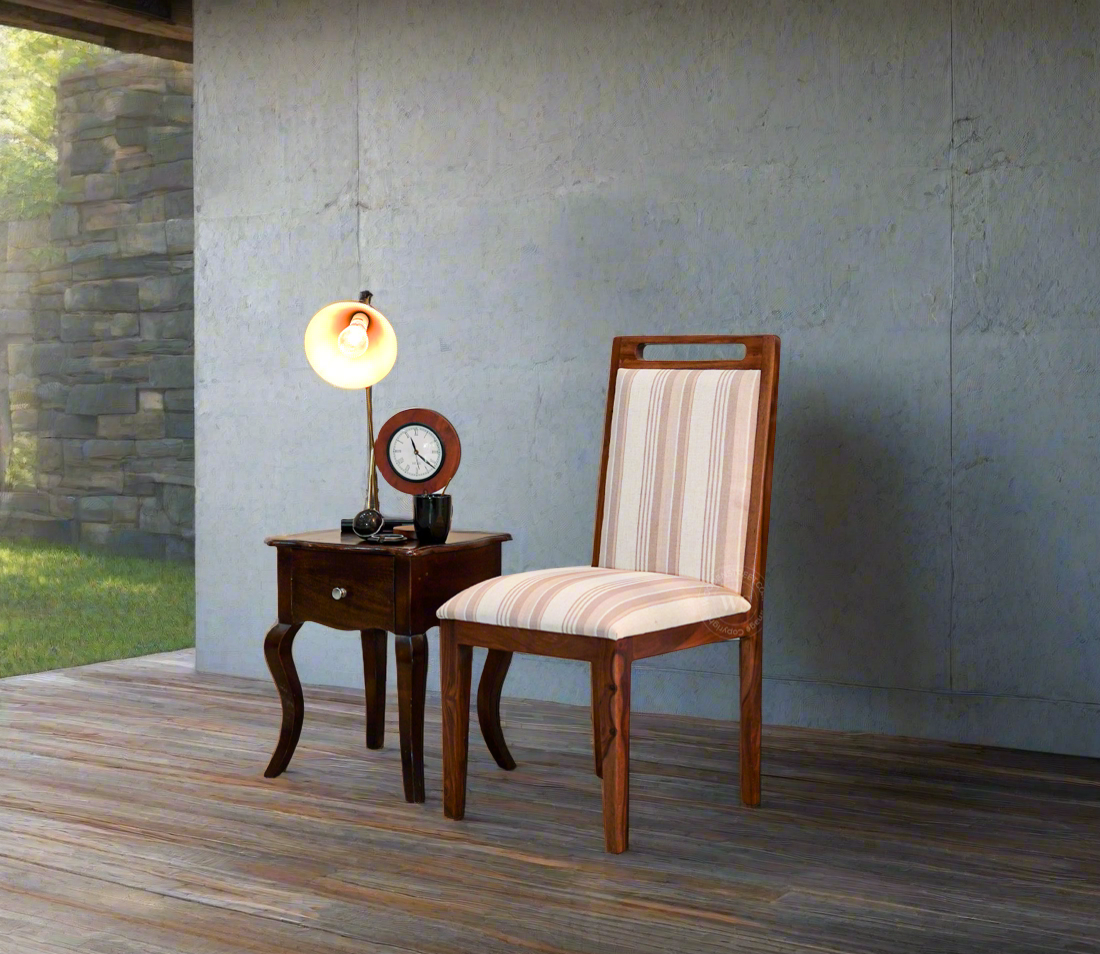 Striped Cushioning Dining Table