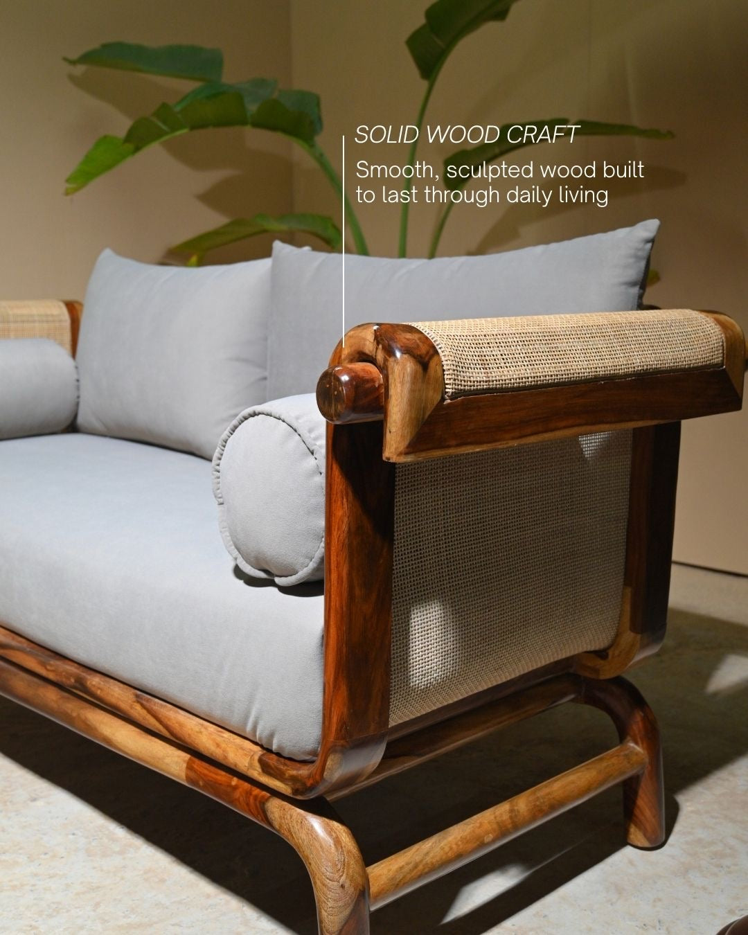 Handcurved sofa set