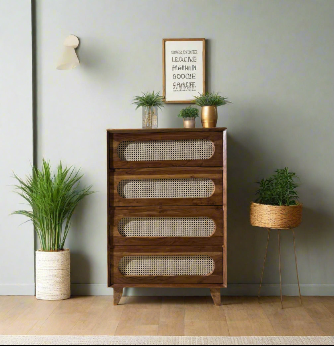 Rattan Chest of Drawers