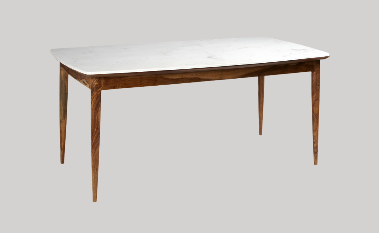 White marble Italian Dining Set