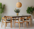 White marble Italian Dining Set