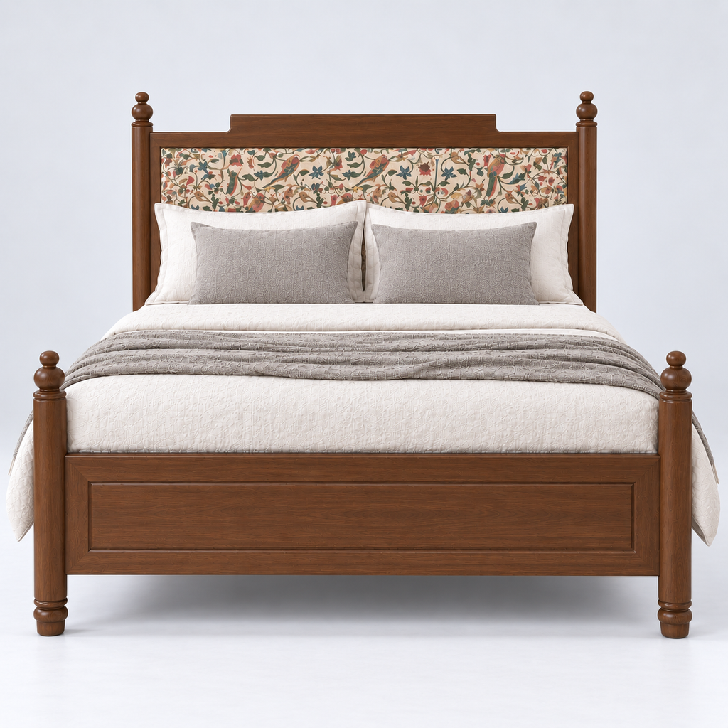Vinita Upholstered Wooden Bed