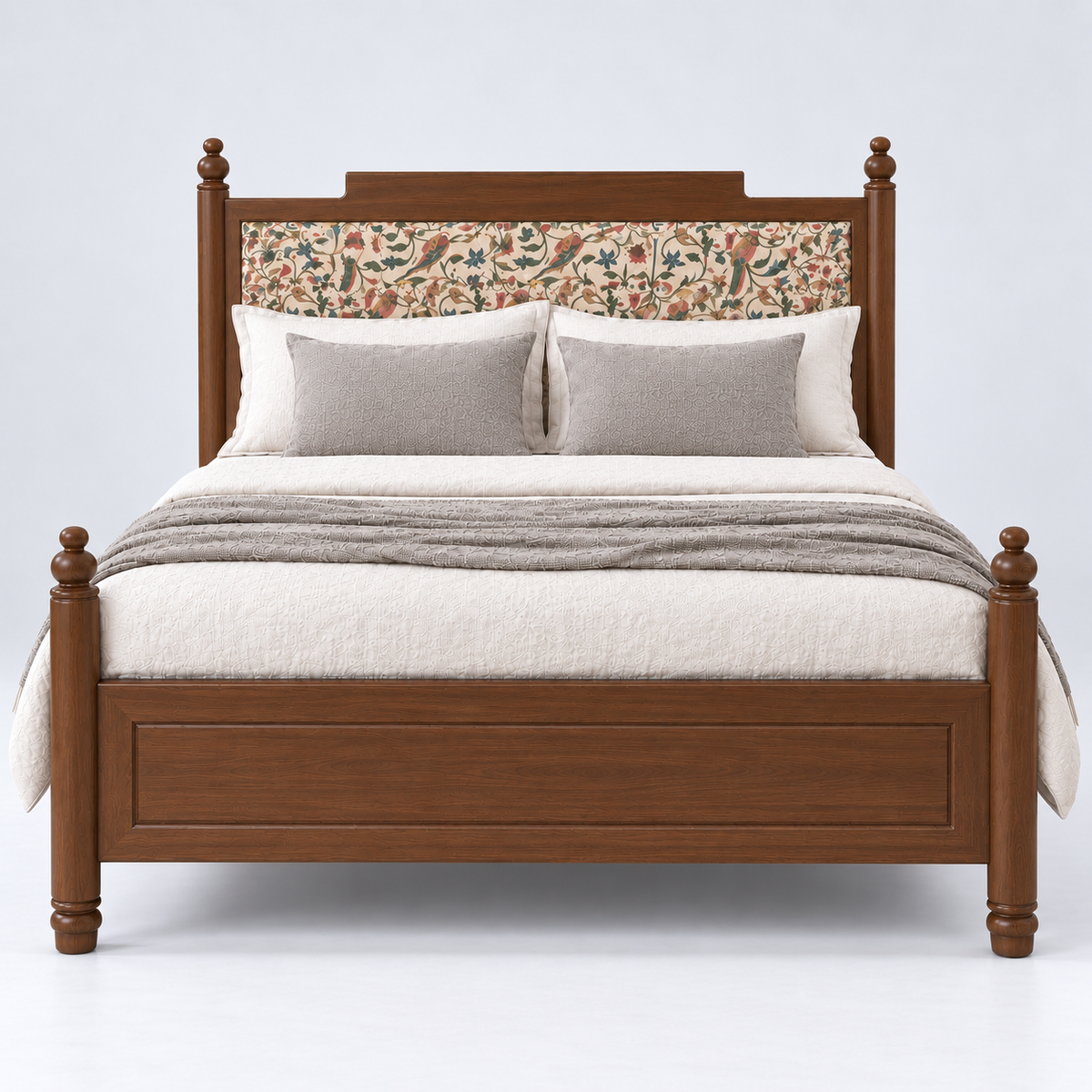 Vinita Upholstered Wooden Bed