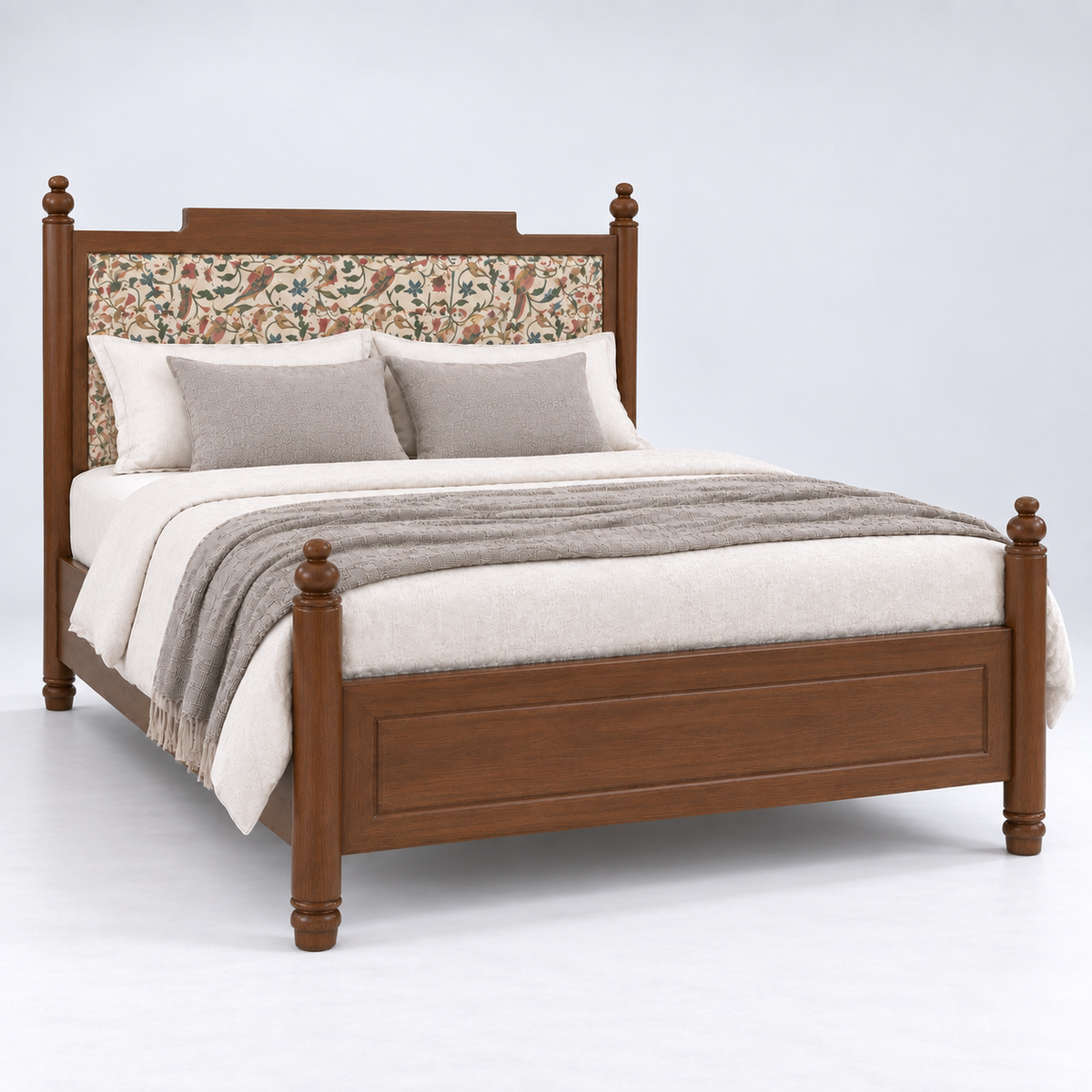 Vinita Upholstered Wooden Bed