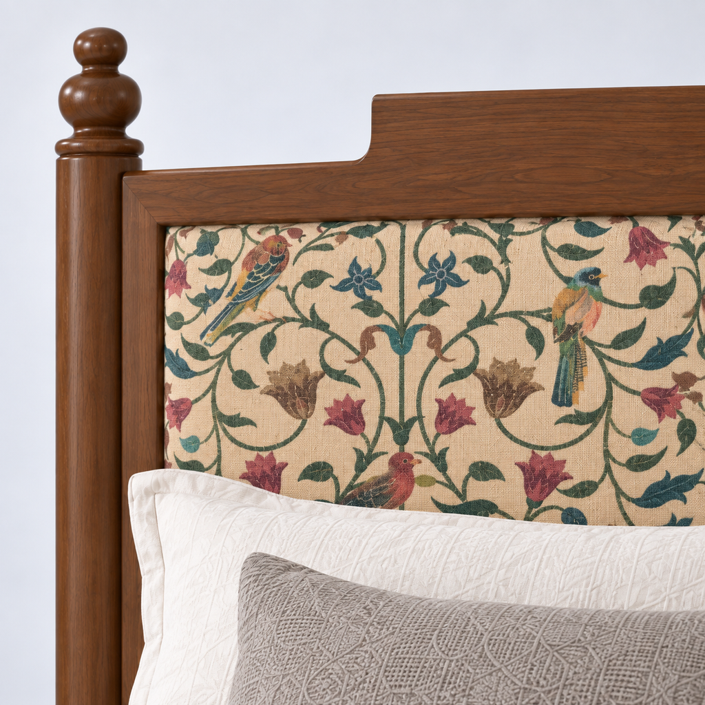 Vinita Upholstered Wooden Bed