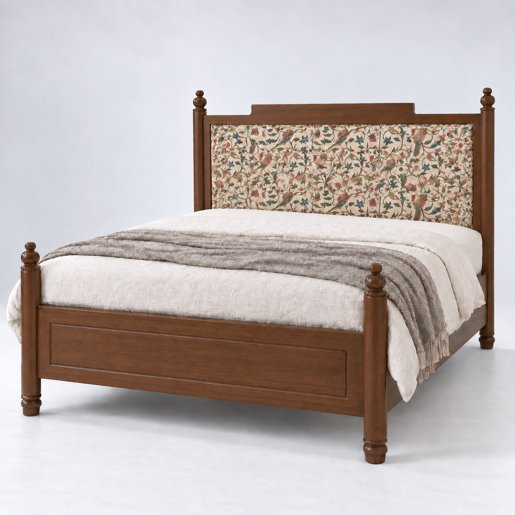 Vinita Upholstered Wooden Bed