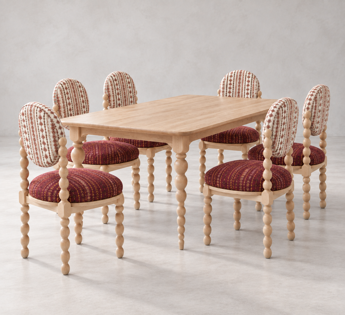 Zahra Spindle Dining Set