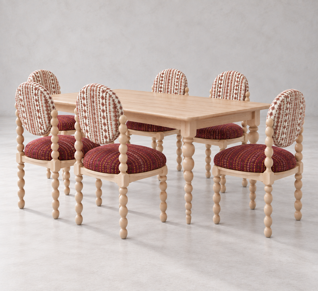 Zahra Spindle Dining Set