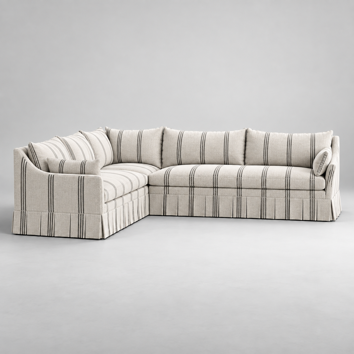 Alder Stripe Sectional Sofa