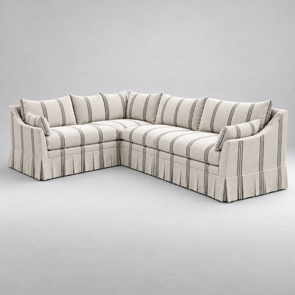 Alder Stripe Sectional Sofa