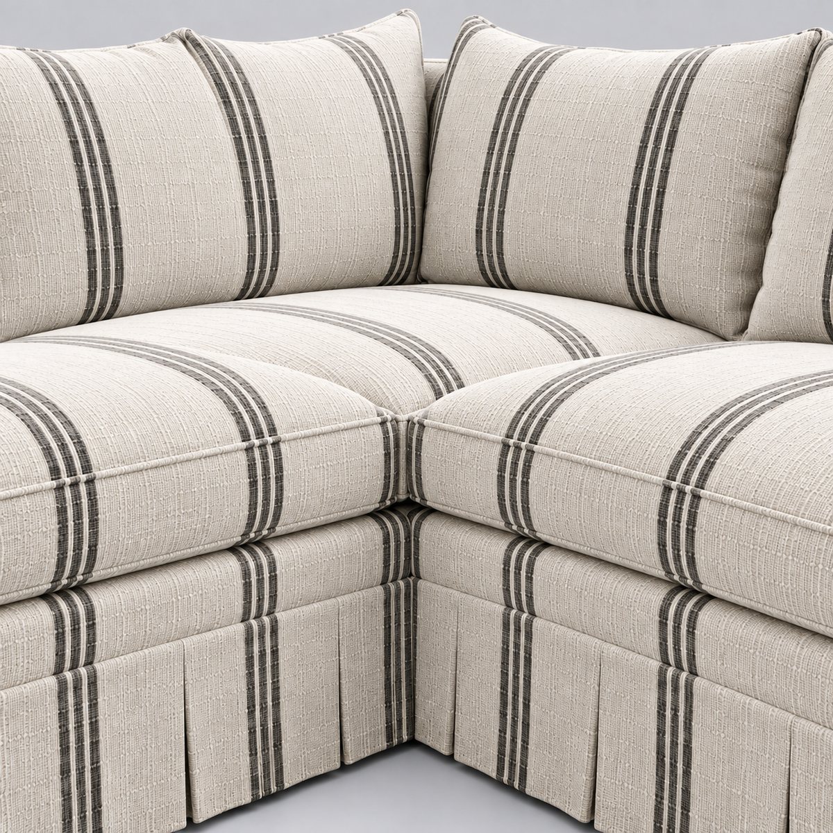 Alder Stripe Sectional Sofa