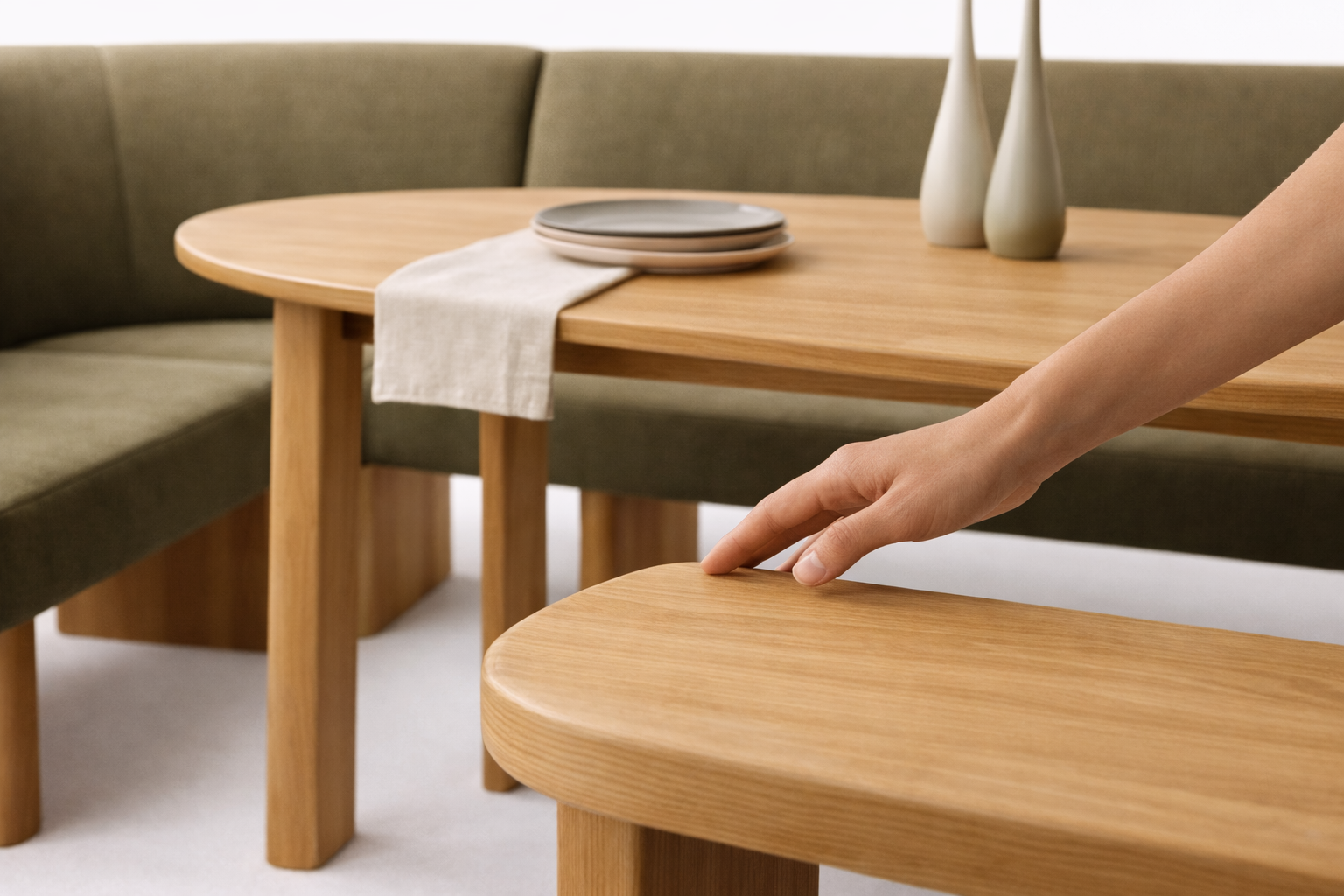 L shaped Dining