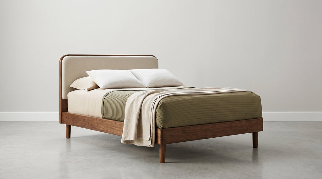 Ivory Upholstered Bed