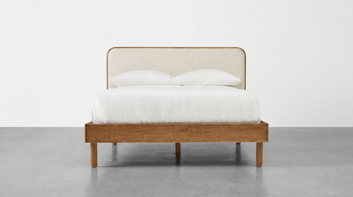 Ivory Upholstered Bed