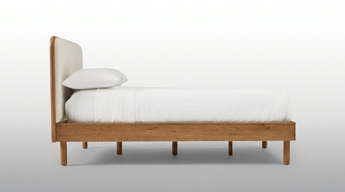 Ivory Upholstered Bed