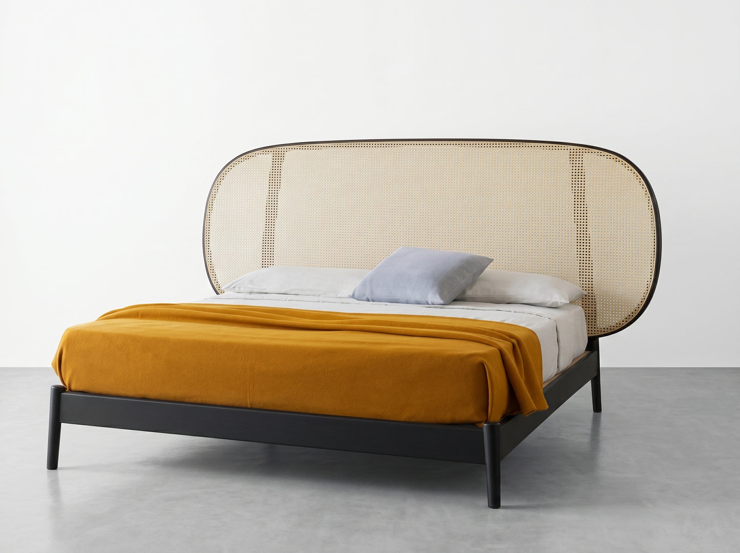 Japandi Rattan Bed