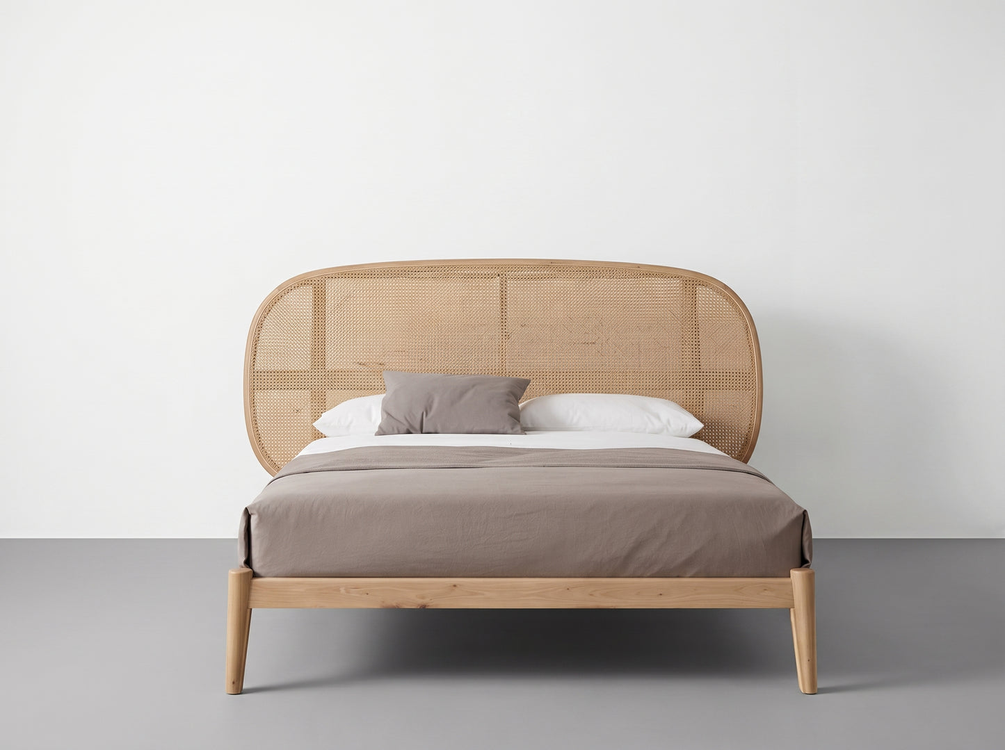 Japandi Rattan Bed