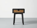 Single drawer Rattan bedside